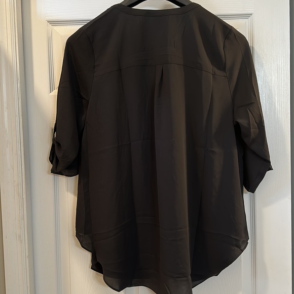 Worthington black pull over blouse 1X - Picture 2 of 5